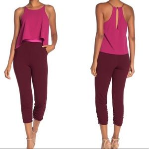 Love...Ady Women’s Crew Neck Sleeveless Halter Popover Jumpsuit Size XS